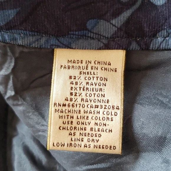 Elevenses for Anthropologie Blue Lunar Mum Tapered Capris Size 6 - Picture 10 of 11